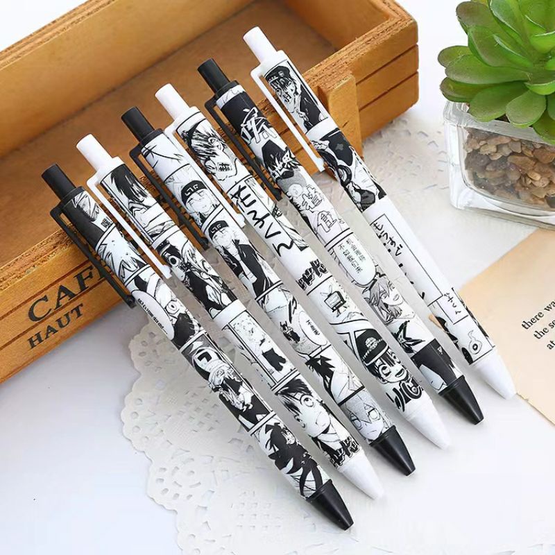 

MANGA JAPANESE STYLE MECHANIC BALLPOINT WHITE & BLACK | OFFICE SCHOOL STATIONARY