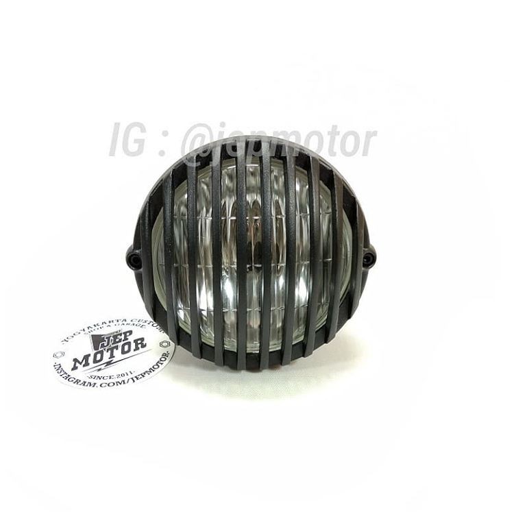 HEADLAMP LAMPU DEPAN CHOOPER GRILL MINI HITAM