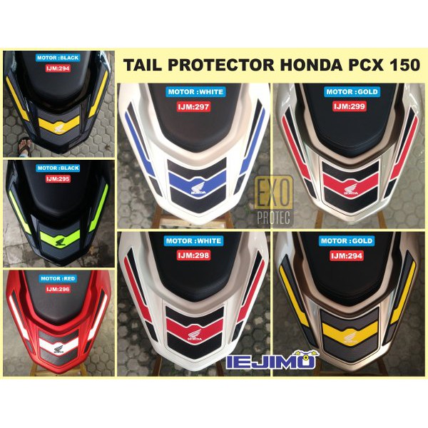 TAIL PROTECTOR HONDA PCX 150 - STIKER PAD EKOR PCX 150 - AKSESORIS PCX 150