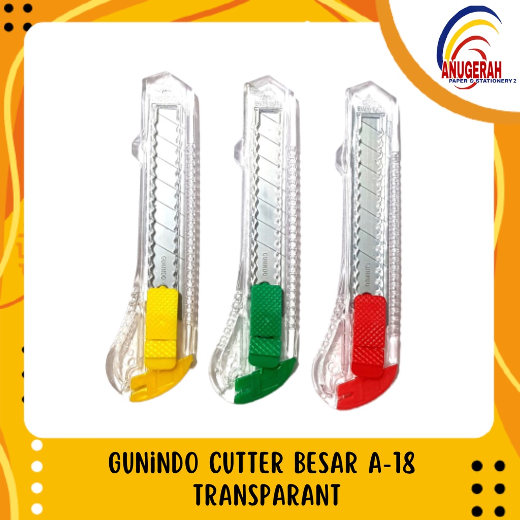 

GUNINDO CUTTER BESAR A-18 TRANSPARANT (PCS)