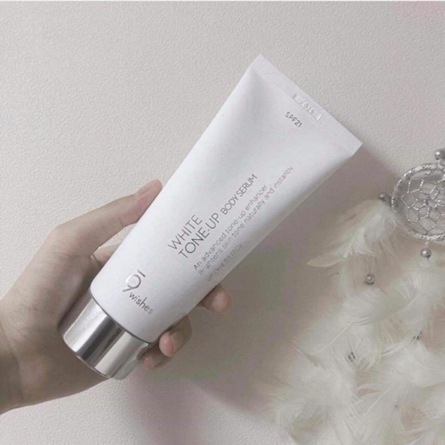 9wishes tone up body serum spf 21 150ml