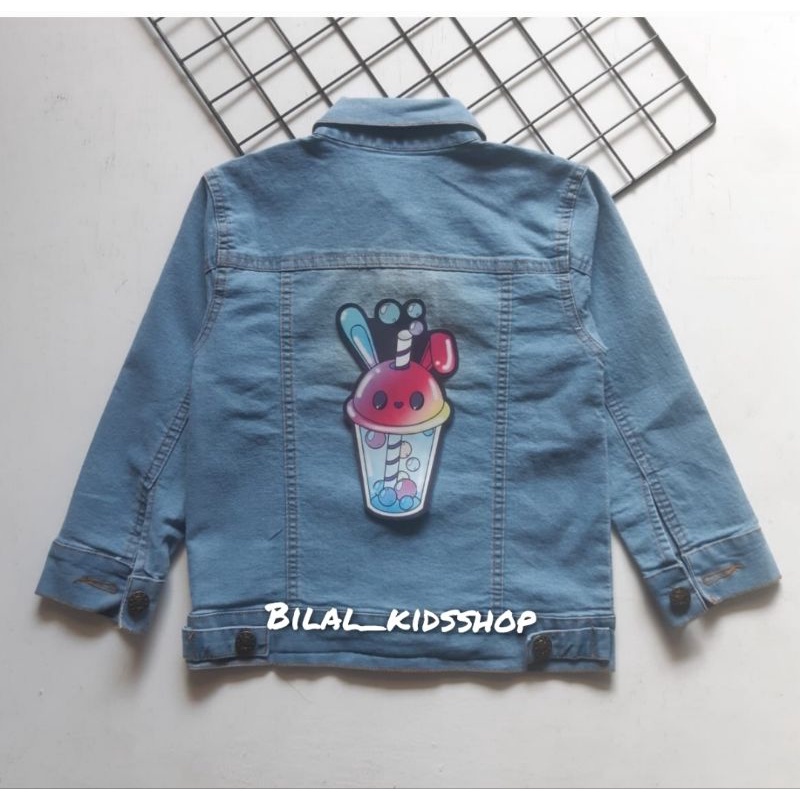 JAKET JEANS LED (NYALA)/JAKET JEANS ANAK