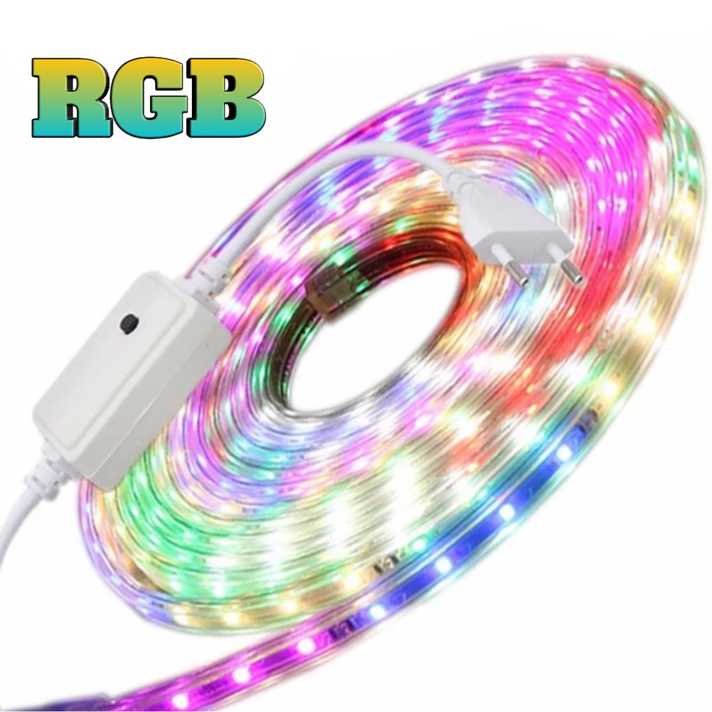 Lampu LED Strip 2835 10 Meter Full - Konektor 8 Mode Pengaturan Cahaya