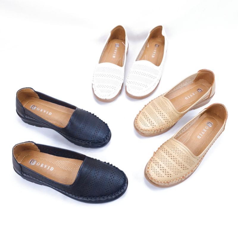 Norvid Sepatu Wanita Impor Flat Shoes SlipOn N26156