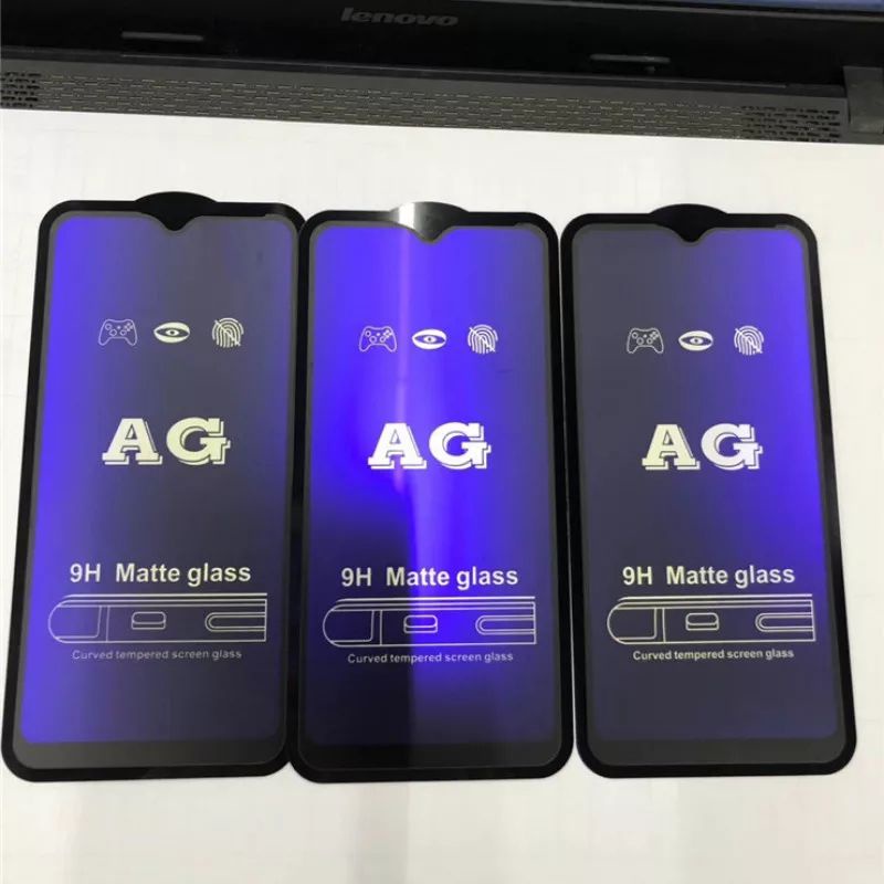 TEMPERED GLASS TG ANTI GORES MINYAK BLUE MATTE SAMSUNG GALAXY A50 A50S FULL LAYAR SCREEN PROTECTOR