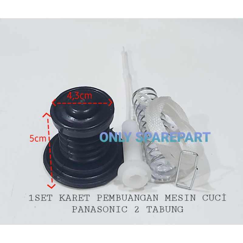 1 SET Seal karet pembuangan mesin cuci panasonic 2 Tabung