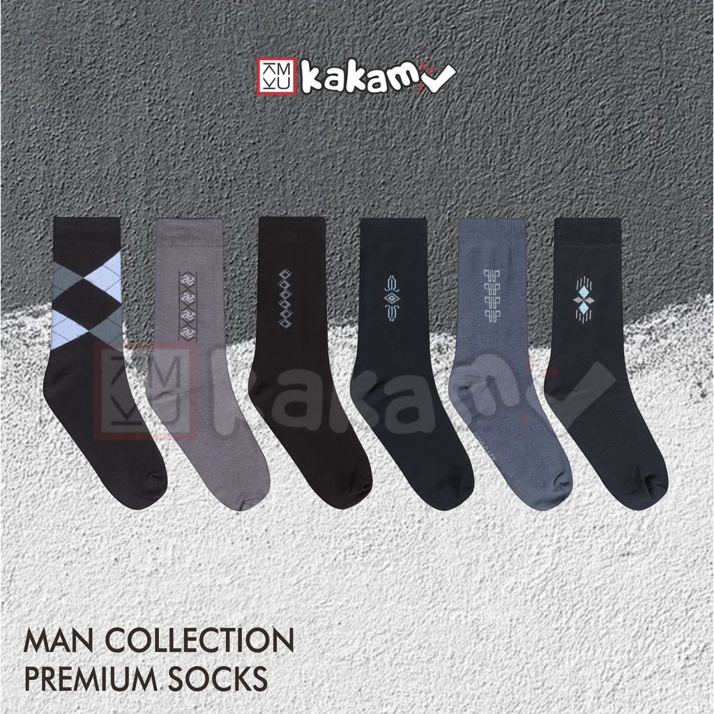 Kakamu Kaos Kaki Pria Dewasa Murah / mansock motif premium Kaos Kaki Kantor Formal MIX 12 Pasang