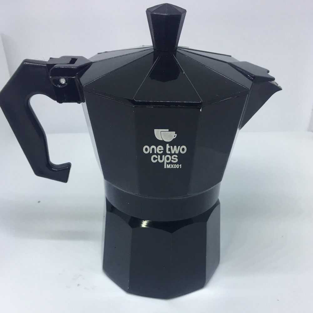 OneTwoCups Espresso Coffee Maker Moka Pot Teko Stovetop Filter MX001 - COD