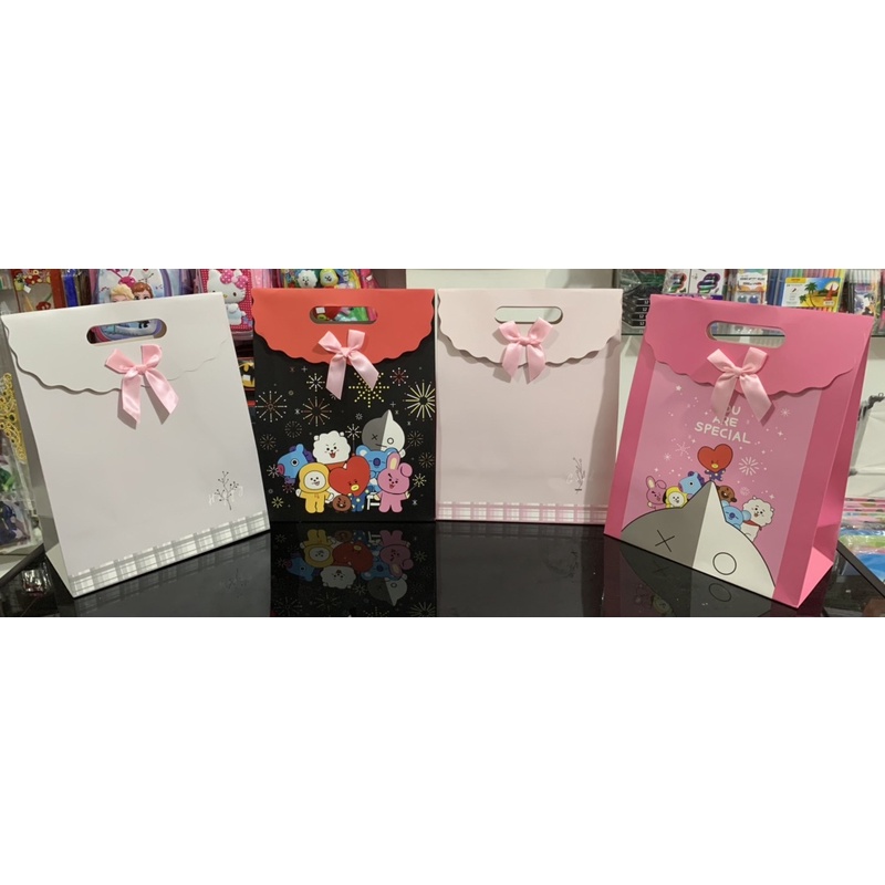 

Paper bag Tas kado tutup pita size XL motif polos