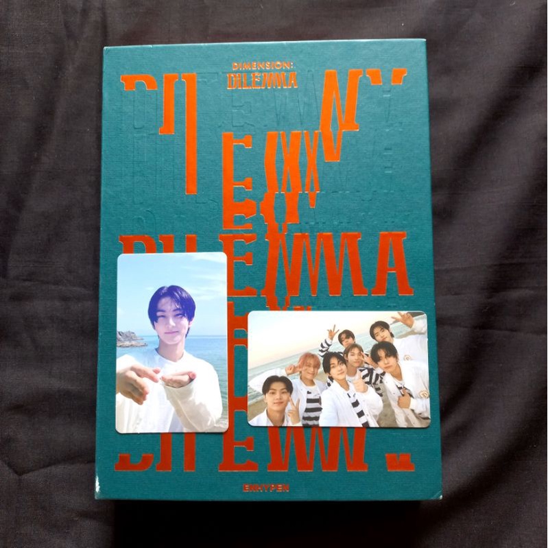 Album DIMENSION:DILEMMA Odysseus ver. Unsealed fullset PC Holo Jungwon PC Grup dan Mini poster Heese