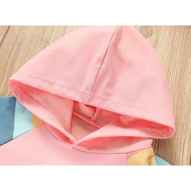 [Brandedbaby] ATASAN HOODIE ANAK PEREMPUAN IMPORT MOTIF RAINBOW SUPER SOFT