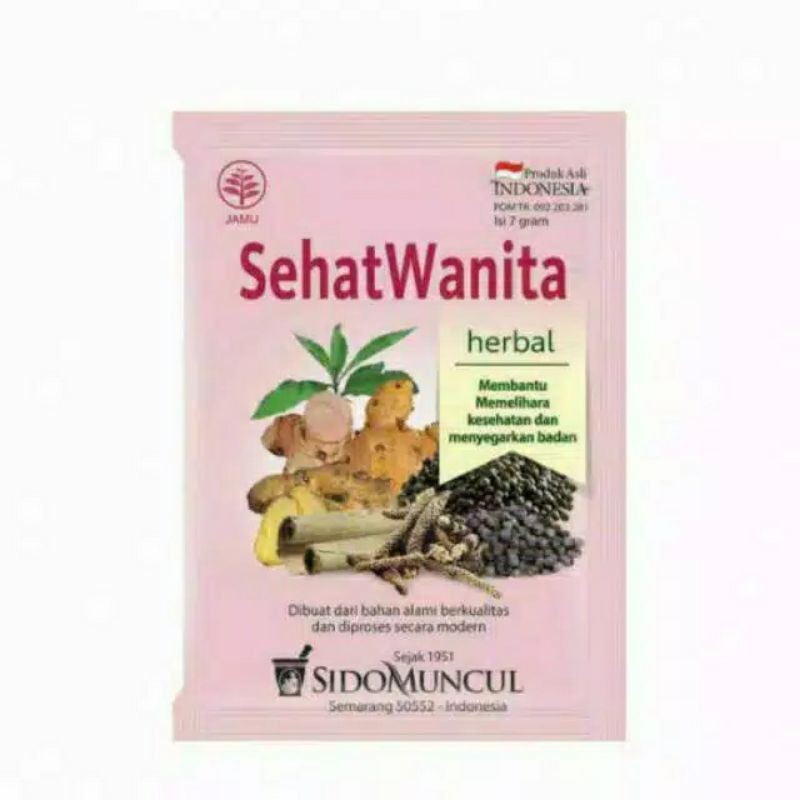 

jamu herbal sehat wanita Sidomuncul isi 10 sachet