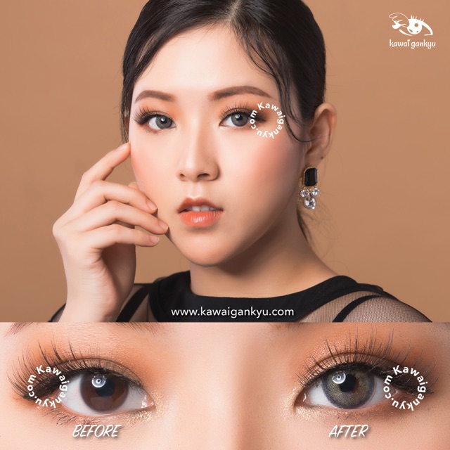 KawaiGankyu softlens - Princess Elin Gray (1botol)