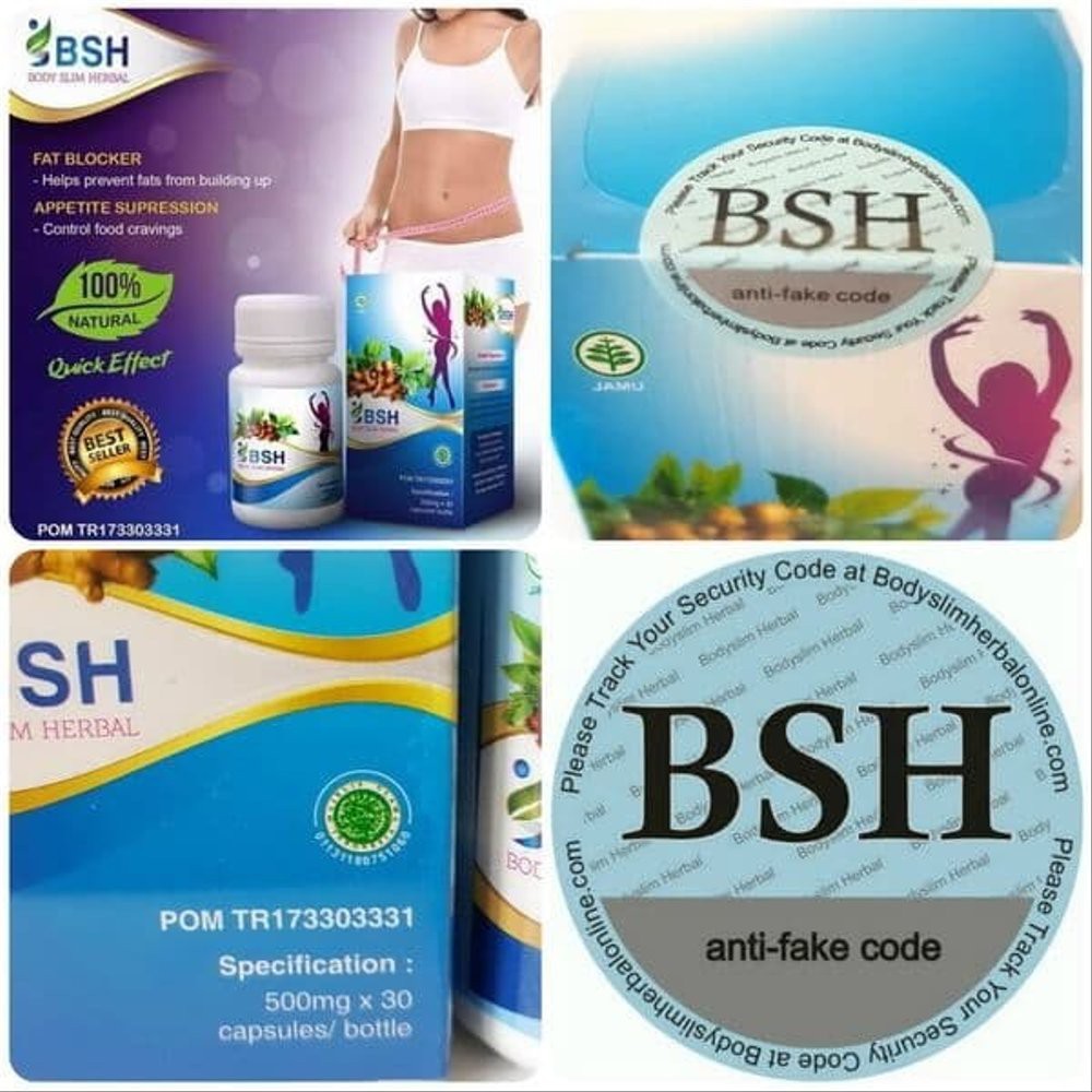 BSH Slimming Kapsul Pelangsing Tubuh Herbal Alami Original BPOM Girlsneed77