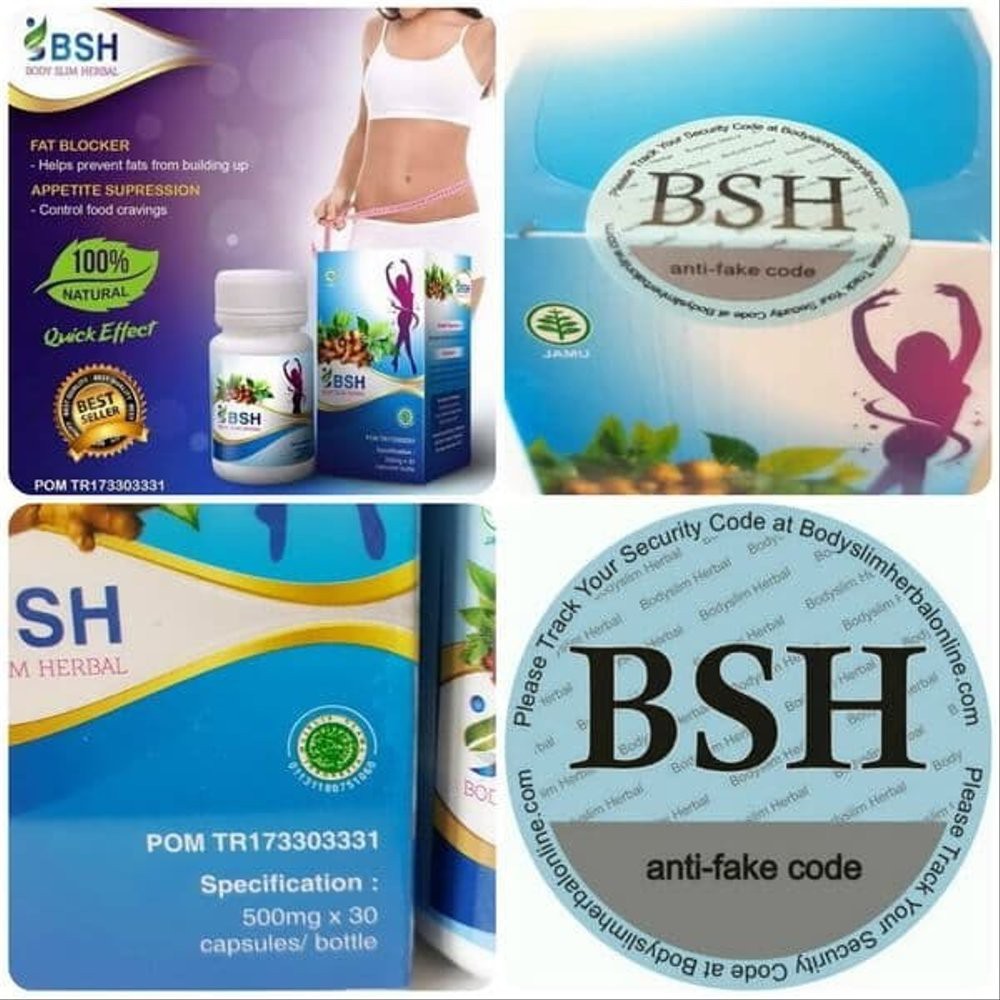 BSH Slimming Kapsul Pelangsing Tubuh Herbal Alami Original BPOM Girlsneed77