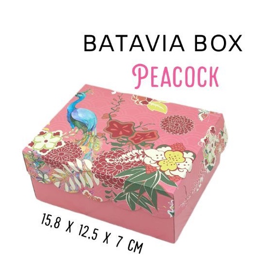 

Box snack uk 15,8 x 12,5 x 7 cm Peacock