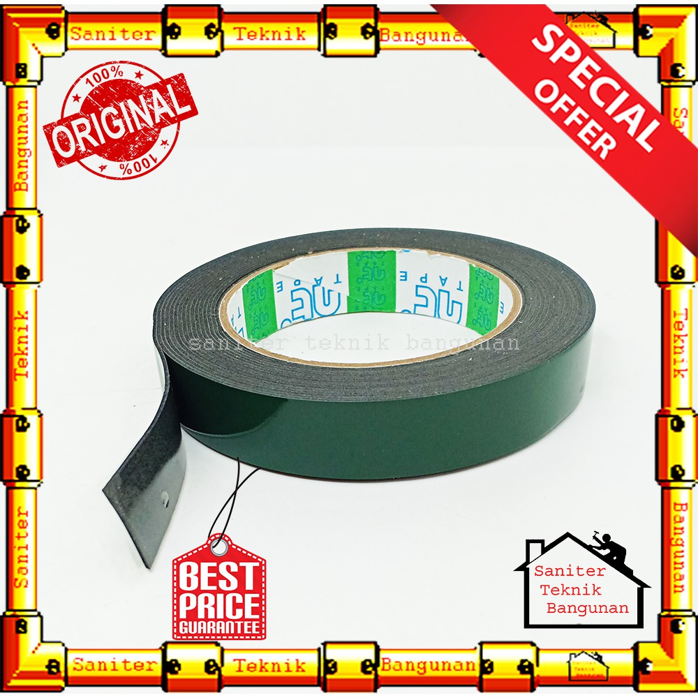 Double Tape Hijau Tebal NT / Alat Perekat Atas Bawah