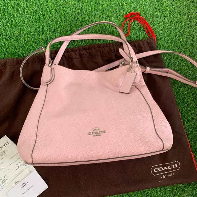 Preloved coach edie pink original