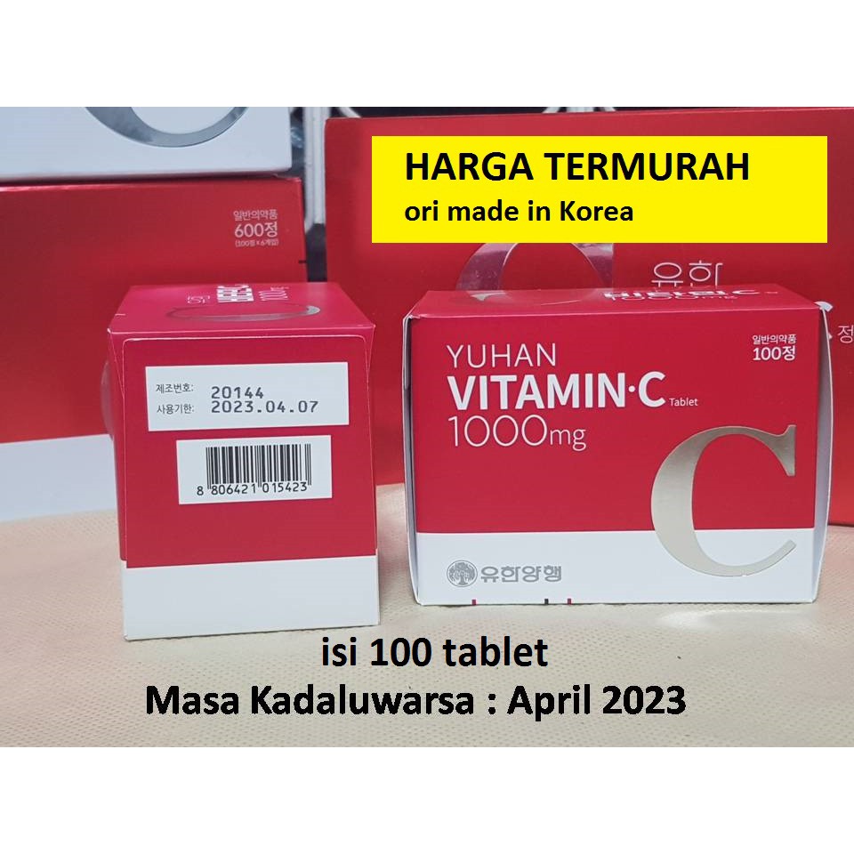 Vitamin C Korea 1000mg Shopee Indonesia