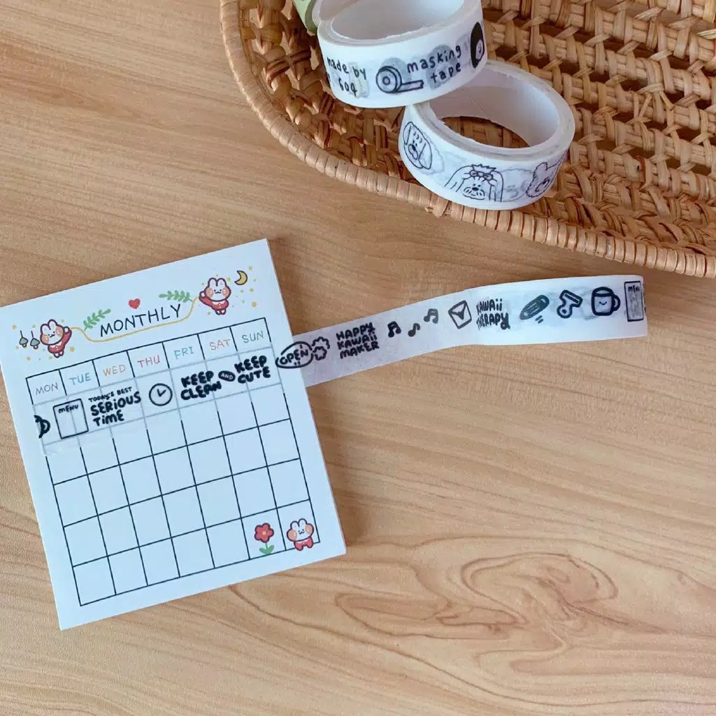 Washi Tape Schedule Cute