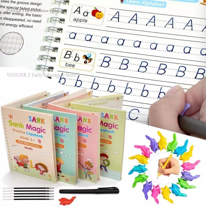 

READY Magic Sank Book Preschool (4 buku + PEN + REFILL) BUKU Belajar Menulis