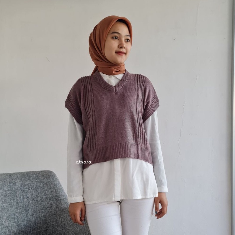 Nara Grosir - Maura Vest | Fashion Terkini | Sweater Termurah