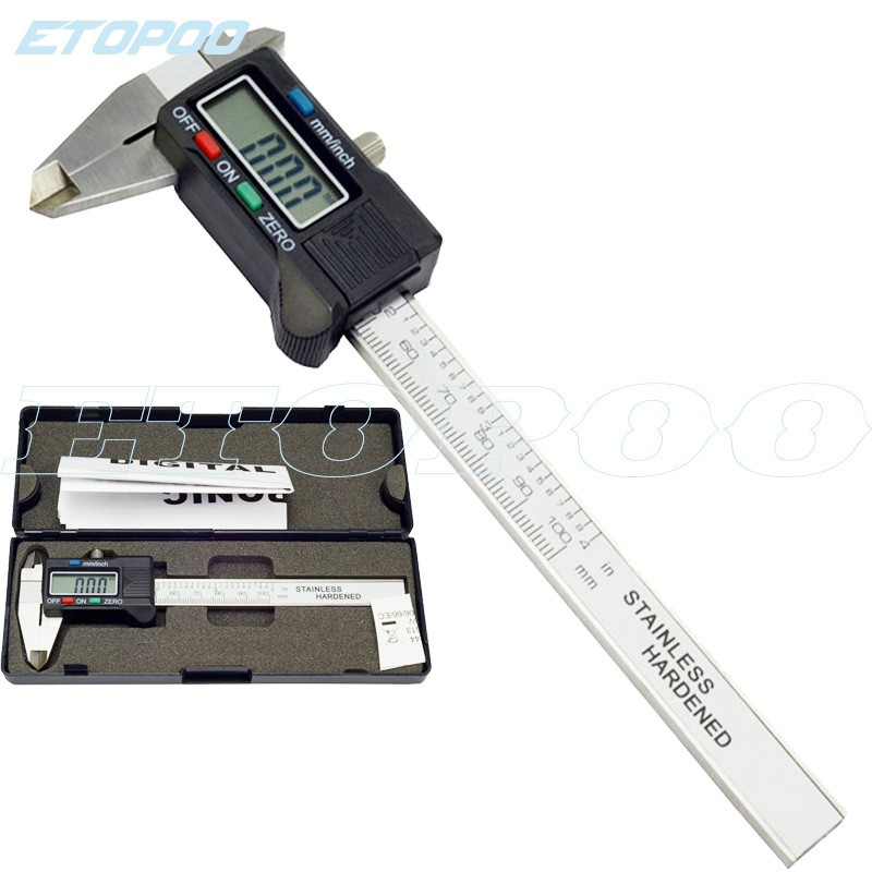 Caliper Digital Stainless / jangka sorong calipers / caliper meteran / alat pengukur - 100mm