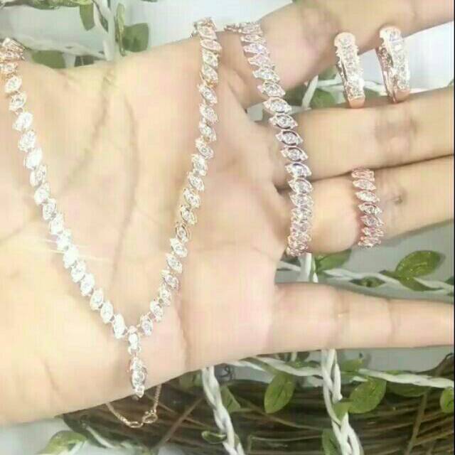 Set berlian tura padi xuping