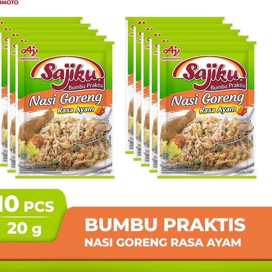 

5.5 MALL/Termurah dan terbaik >>/【5.5 SALE】/Ready Stok/「Terbaik」 Sajiku Nasi Goreng Ayam 20g (10 pcs) Hemat Terkini