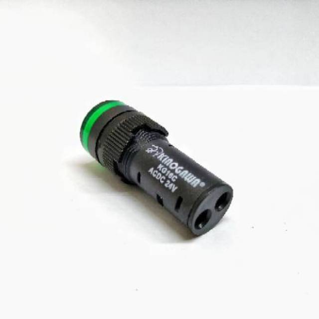 KINOGAWA Lampu Indikator 16mm Green 24v Lampu Indikator Box Panel Signal Lamp AC DC Lampu Indikator 