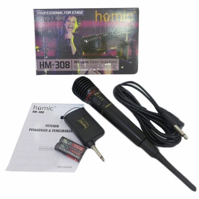 Mic Homic - microphone Homic wireless HM 308