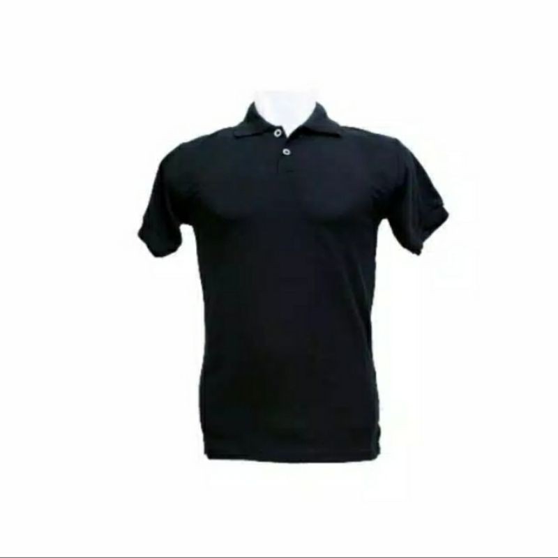 KAOS POLO HITAM - KAOS KERAH HITAM - POLO HITAM POLOS - KAOS PRIA - POLO PRIA