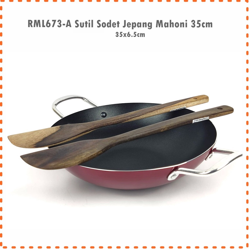 Sutil/Sodet Jepang Mahoni &amp; Sonokeling Uk 22cm &amp; 35cm