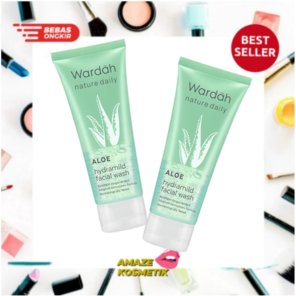 WARDAH _  NATURE DAILY ALOE HYDRAMILD FACIAL WASH 60ML