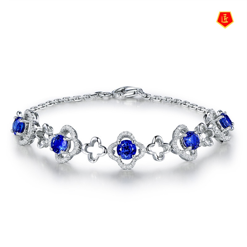 [Ready Stock]Luxury Noble Sapphire Bracelet