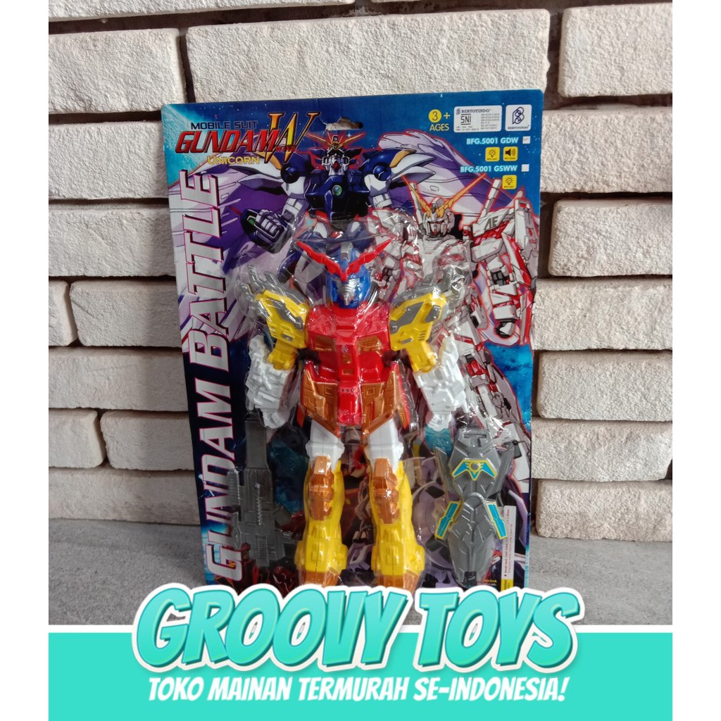 Mainan Anak Robot Gundam Plastik BFG 5001GD-W