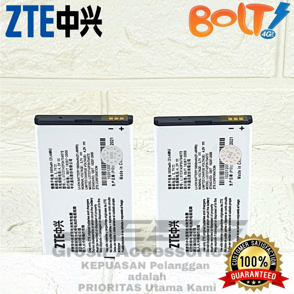 Baterai Original Modem Bolt MF90 MF90C MF91 MF91D Kode Battery ZTE Li3723T42P3h704572