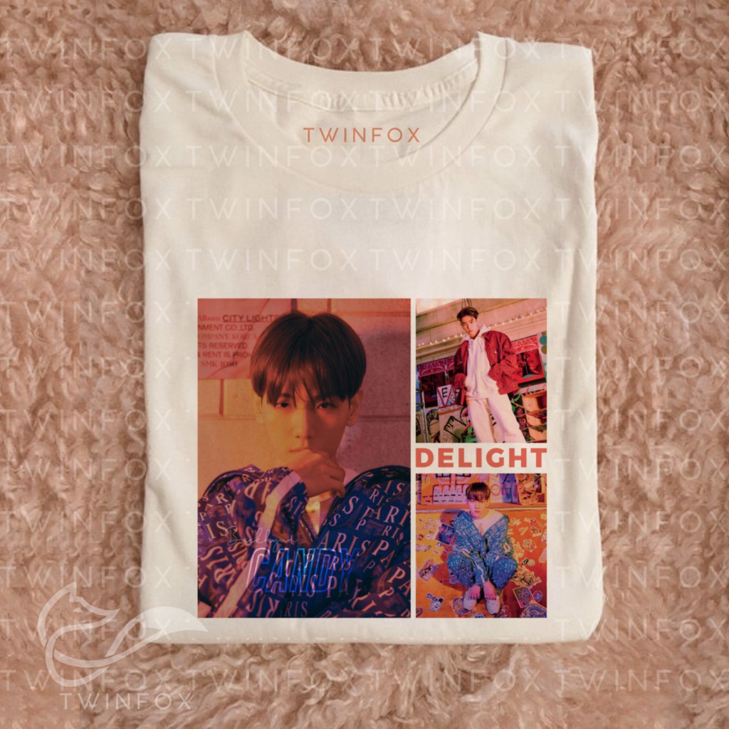 Kaos Kpop Unisex Baekhyun Candy Photo