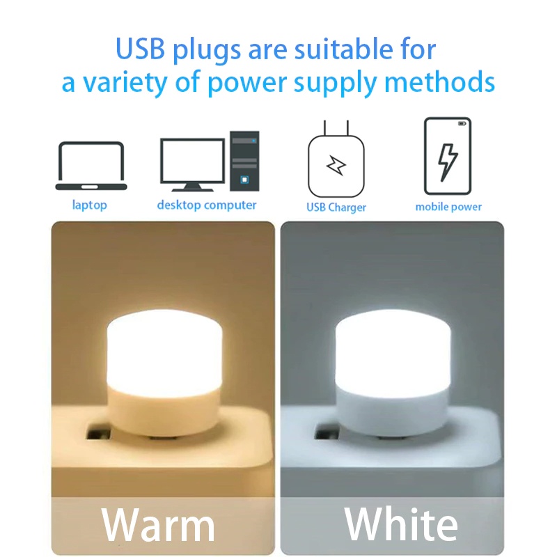 SILVERTECH lampu malam usb - lampu mini, lampu belajar - lampu baca - lampu tidur - lampu