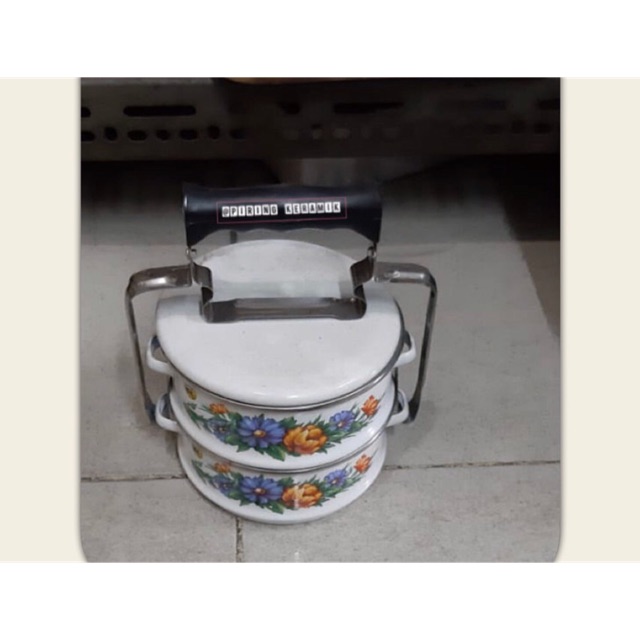 Rantang enamel 14cm ( per set)