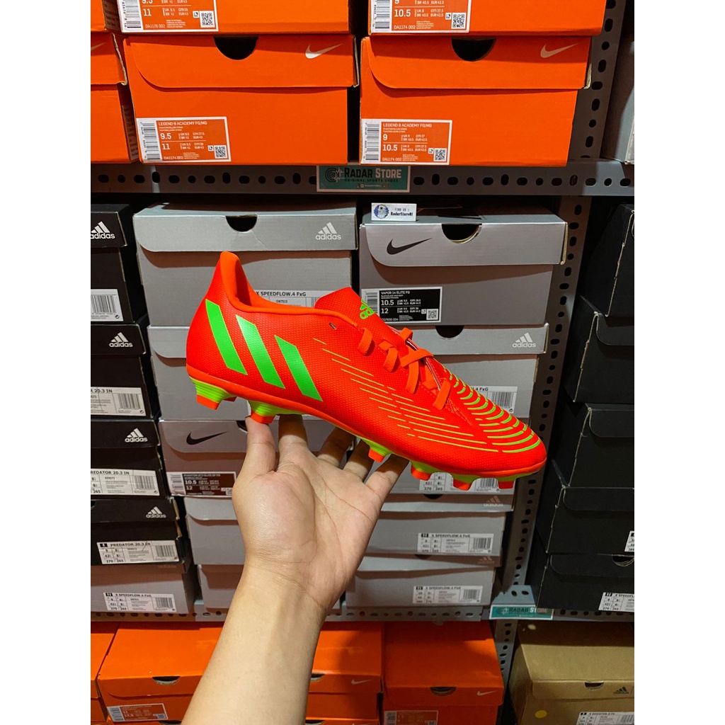 Sepatu Bola Adidas Predator Edge.4 FxG Solar red GW0991 Original BNIB