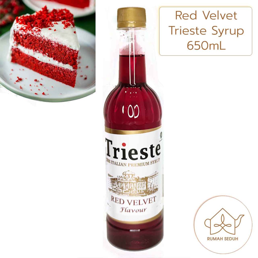 

650mL Sirup Red Velvet Trieste Italian Premium Syrup - Sirop Red Velved