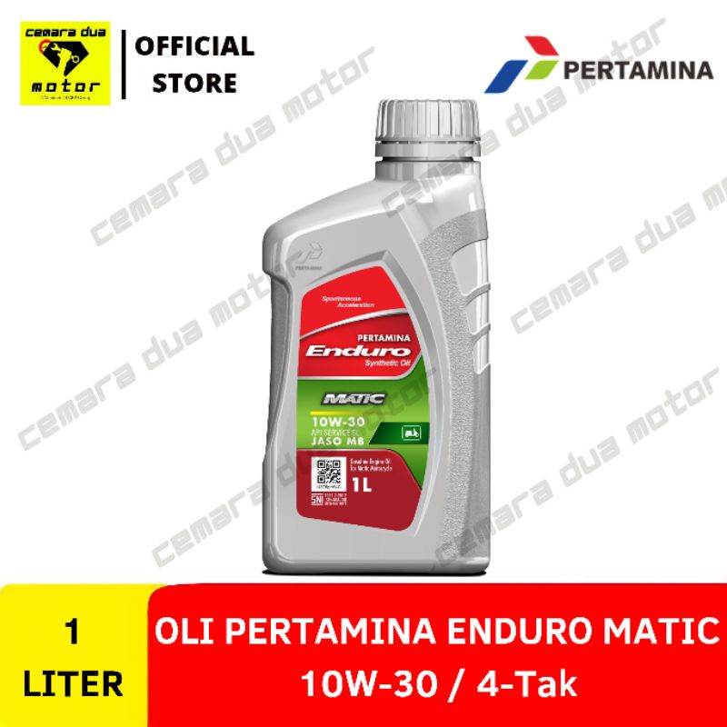 OLI PERTAMINA ENDURO MATIC 10W-30 1 LITER OLI ENDURO MATIC OLI MATIC HONDA OLI MATIC 1000ML VESPA OL