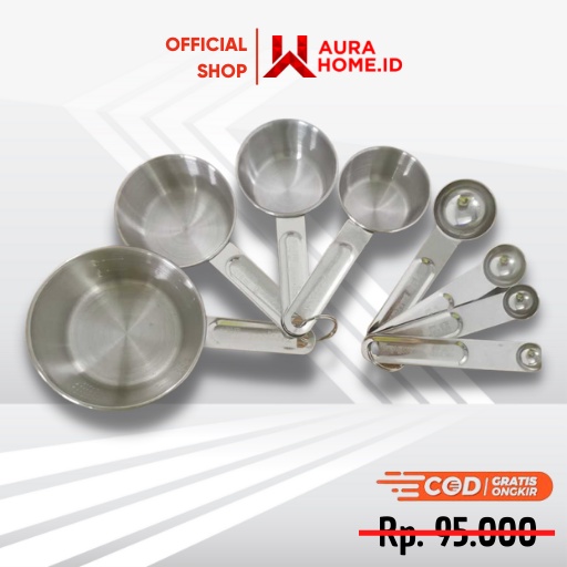 Jual Sendok Takar Ukur Stainless Steel Measuring Spoon Pcs Sendok