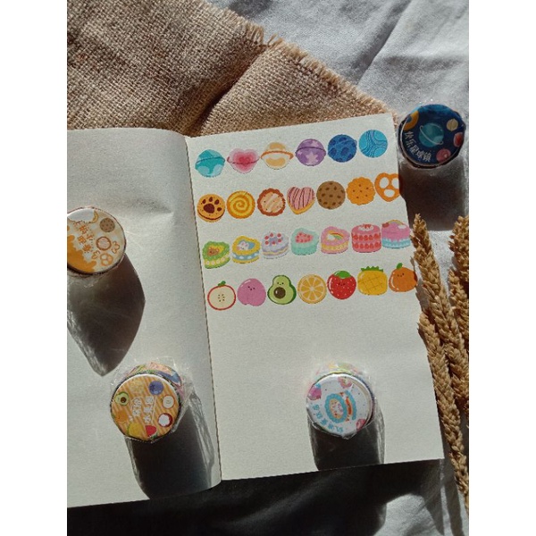 

[nyxn.kx] 1 roll washi paper sticker isi 100
