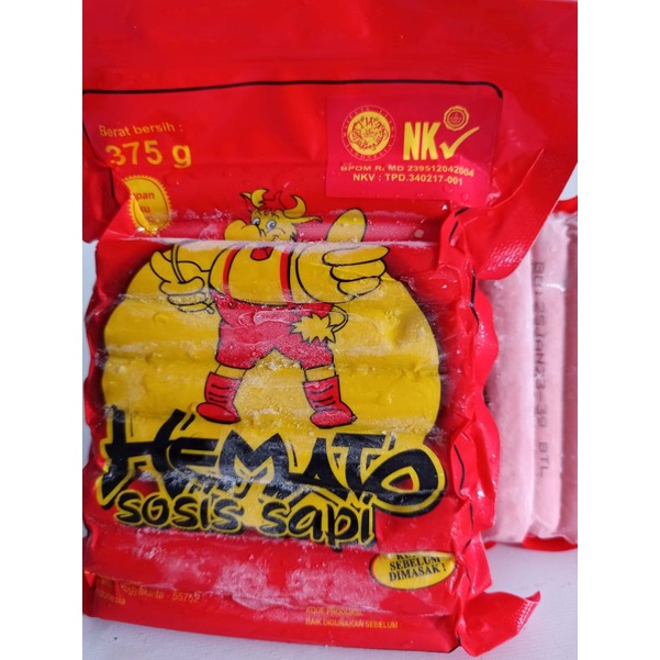 

HEMATO sosis sapi 375gr isi 15