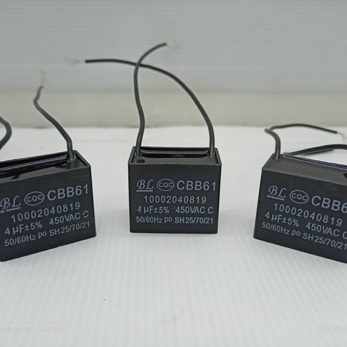 Kapasitor Kotak Hitam 4uf BL 450/400 Volt