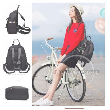 Tas Ransel Wanita LL-016 BAHAN TEBAL Tas Korea Wanita / Tas Import Murah Backpack Cewek Tas Wanita