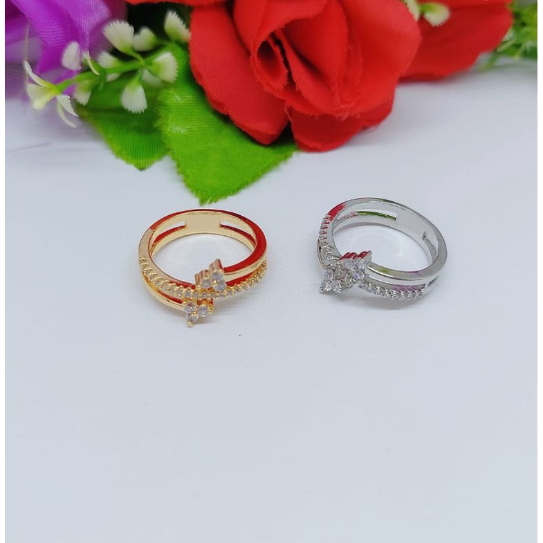 Cincin Xuping Permata Lapis emas 18k 110A-112A