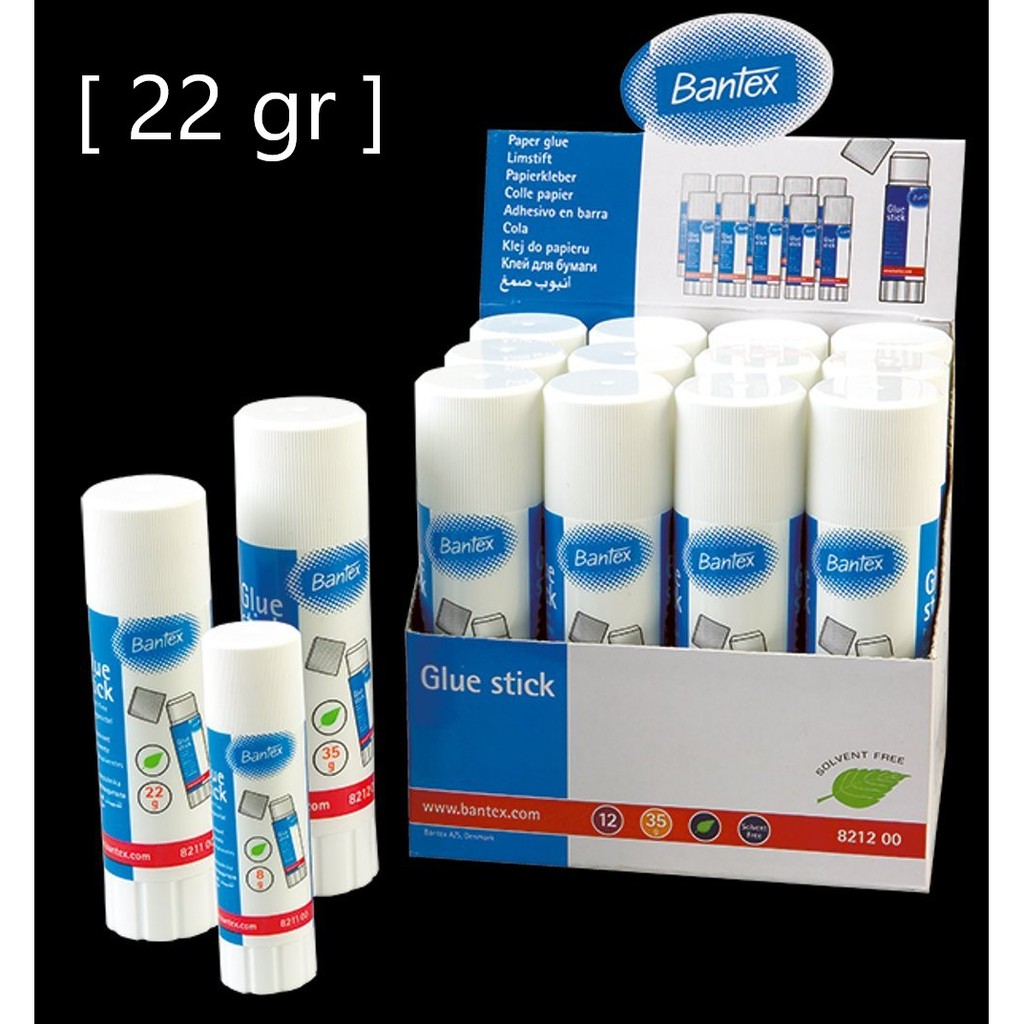 Lem Stick Putar / Lem Kertas / Glue Stick 22 gr Merk Bantex